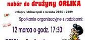 Ilustracja do artykułu: Nabór do drużyny ORLIKA