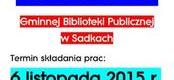 Ilustracja do artykułu: KONKURS NA LOGO GMINNEJ BIBLIOTEKI PUBLICZNEJ W SADKACH