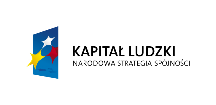 Projekt współfinansowany ze środków Unii Europejskiej w ramach Europejskiego Funduszu Społecznego