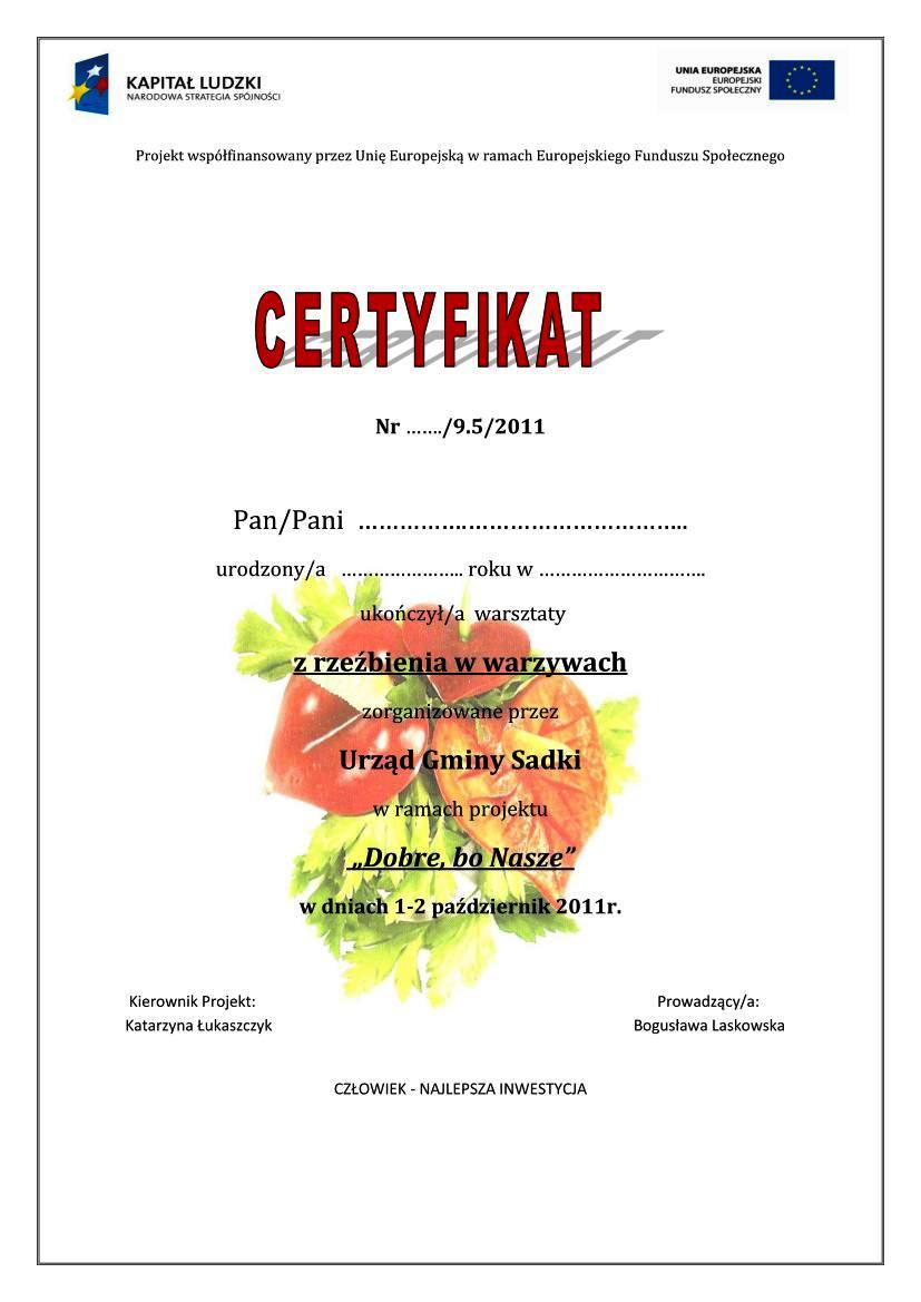 Certyfikat Certyfikat