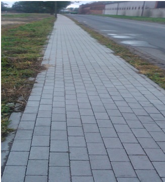 Budowa chodnika w Dębowie